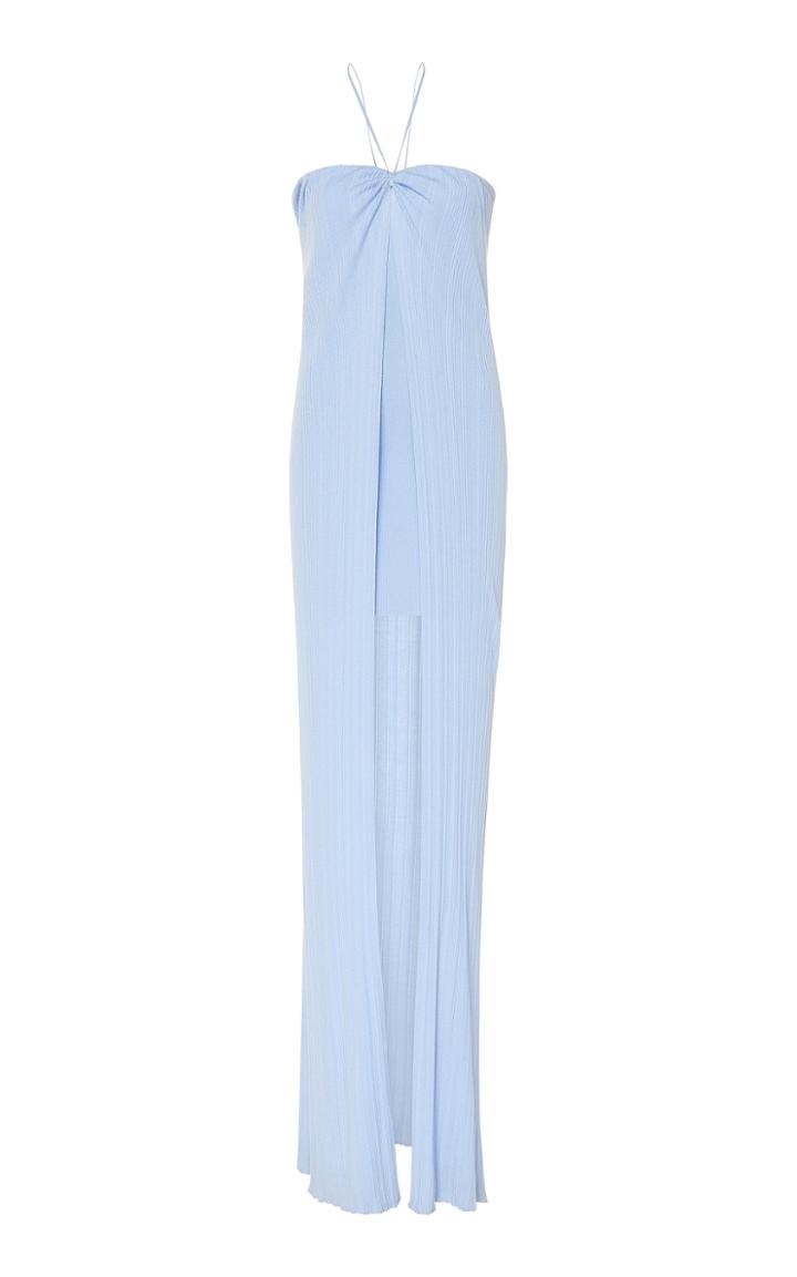 Jacquemus Siena Halterneck Linen-blend Dress