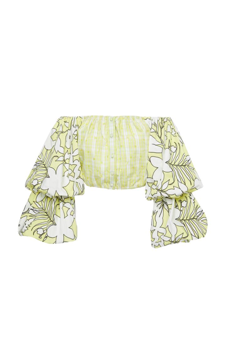 Rococo Sand Off The Shoulder Crop Top