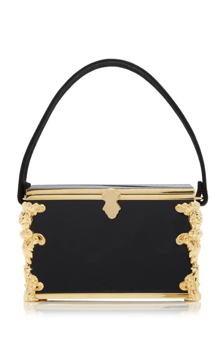 Markarian Bogart Leather And Lucite Top Handle Bag