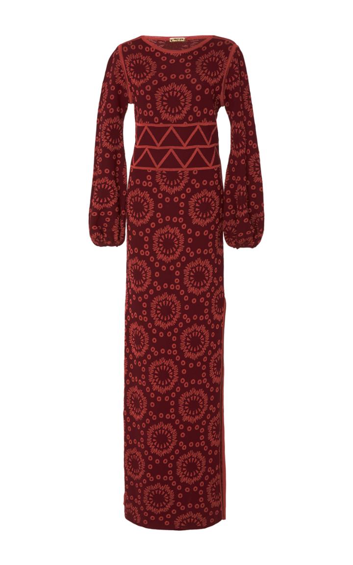 Pepa Pombo Long Sleeved Maxi Dress