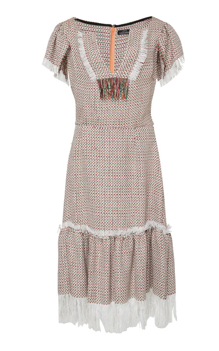 Frederick Anderson Multicolor Tweed Dress