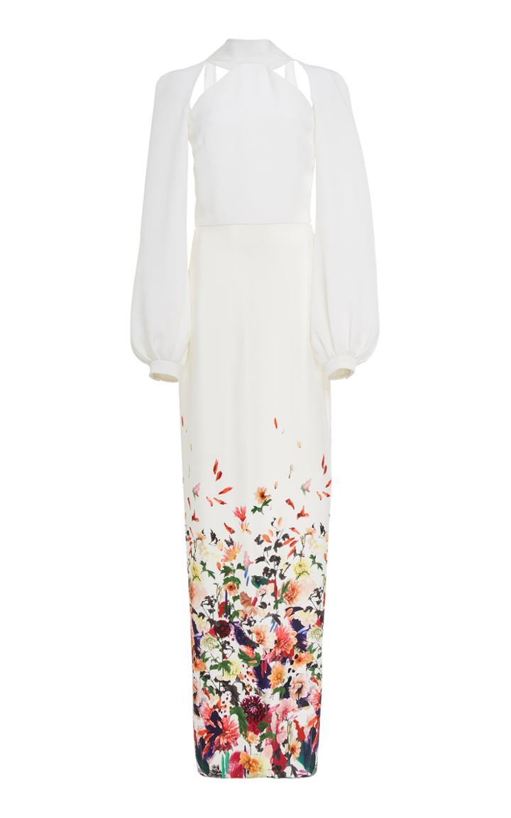 Cushnie Et Ochs Davina Degrade Printed Gown