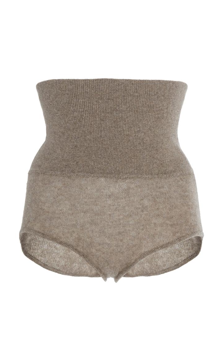 Khaite Belinda High-rise Cashmere Shorts