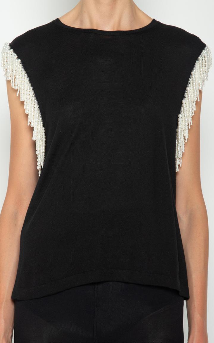 Moda Operandi Giambattista Valli Pearl Embellished Tank Top