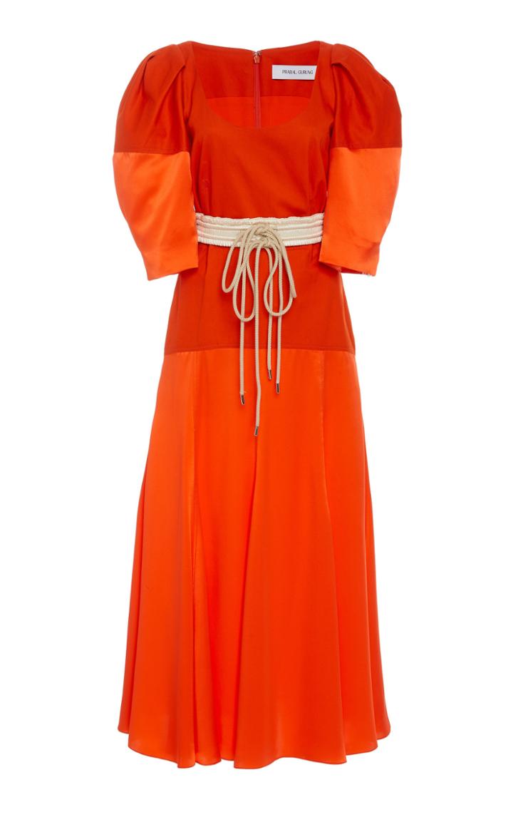 Prabal Gurung Nath Flared Cotton Midi Dress