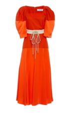 Prabal Gurung Nath Flared Cotton Midi Dress