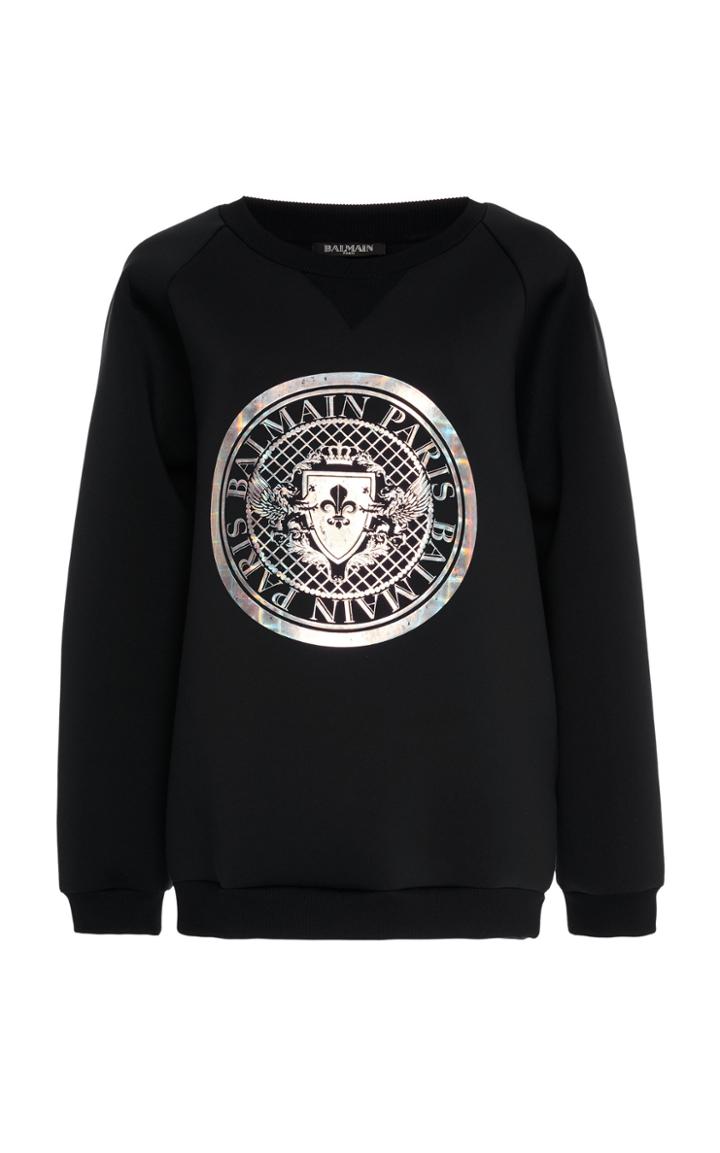 Balmain Coin Hologram Neoprene Top