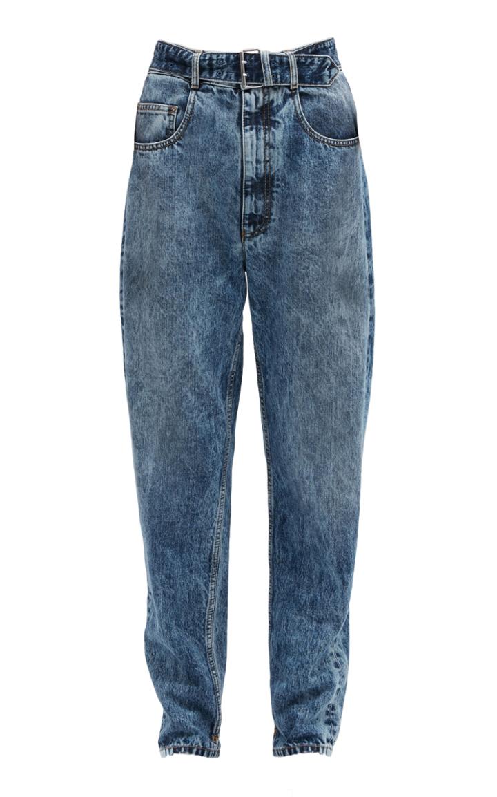 Maison Margiela Belted Rigid High-rise Belted Jeans