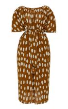Mara Hoffman Aliz Polka Dot Cotton Midi Dress