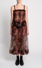 Moda Operandi Molly Goddard Trino Dress Printed Tulle Black Floral