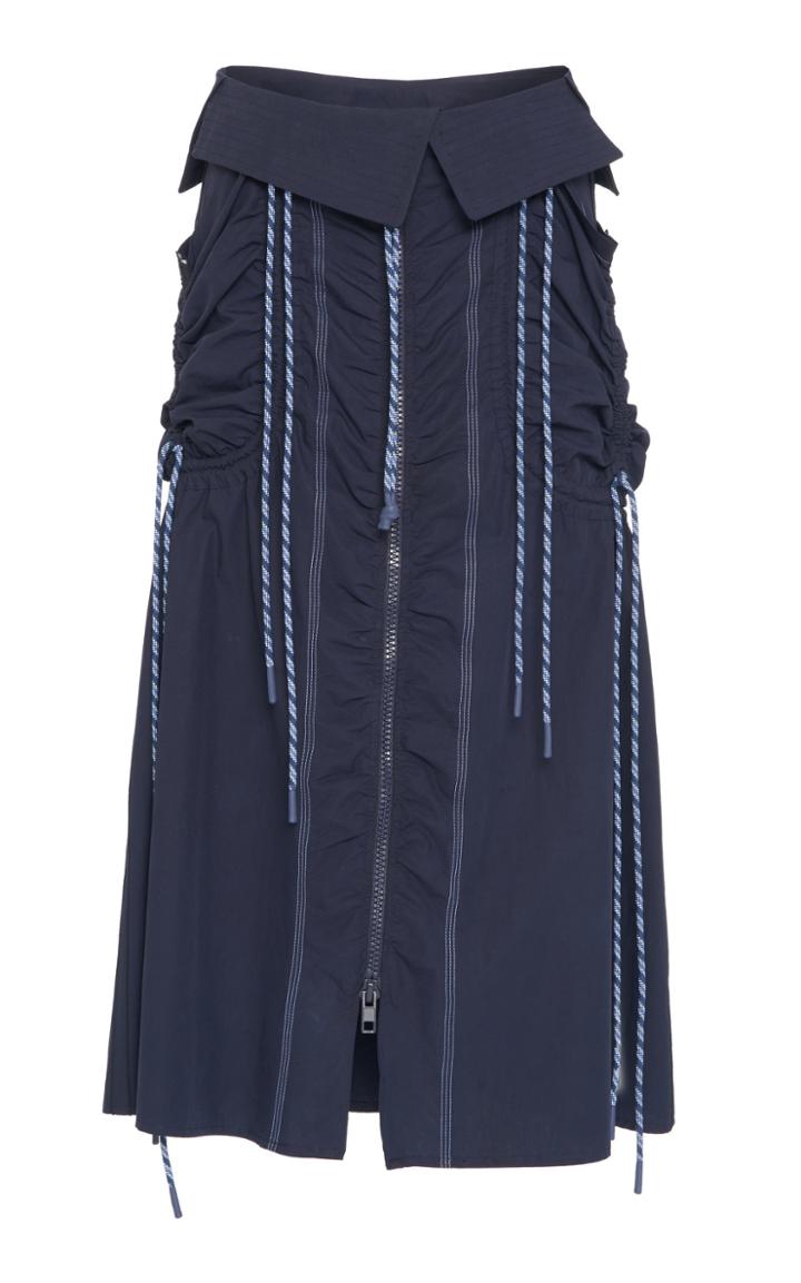 Sportmax Onesto Ruched Cotton Skirt
