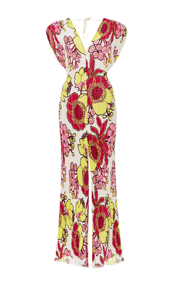 Tome Floral Print Pleated Jumpsuit
