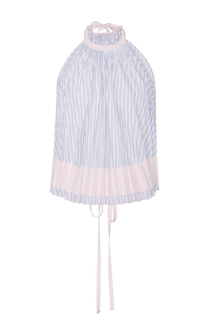Adam Selman Backless Pleated Trapeze Top