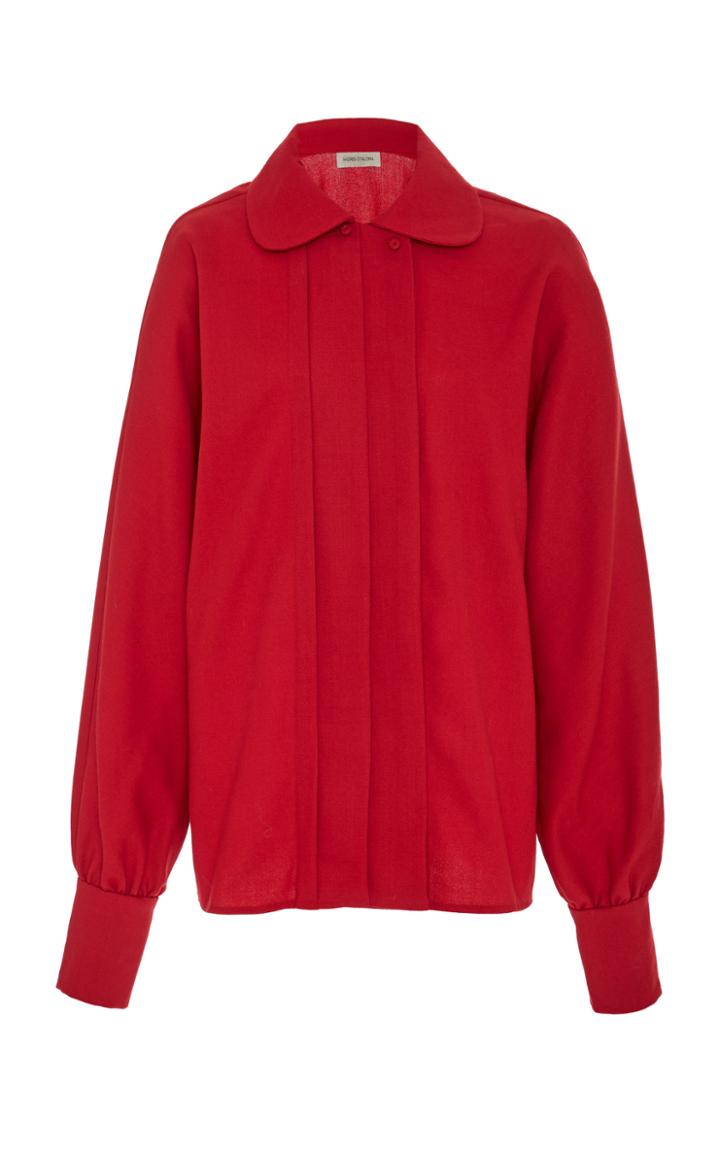 Andres Otalora Miranda Wool Collared Top