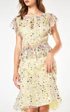 Blumarine Sequin Peplum Dress