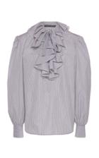 Moda Operandi Alberta Ferretti Striped Cotton Blouse