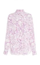 Tibi Isa Printed Crepe Blouse