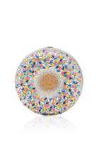 Judith Leiber Couture Vanilla Sprinkles Donut Crystal-embellished Clutch