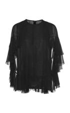 Giambattista Valli Short Sleeve Cape Top
