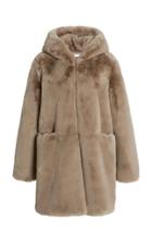 Apparis Maria Hooded Faux Fur Coat