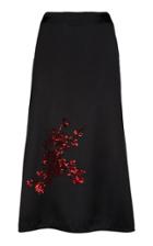 Giuseppe Di Morabito Embroiderd A-line Satin Skirt