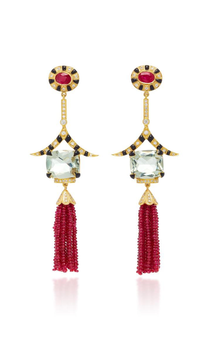 Hanut Singh One-of-a-kind Deco Tassel Earrings
