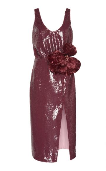 Johanna Ortiz Tarantella Embellished Sequined Midi Dress