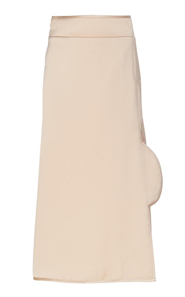 Jil Sander High-rise Satin Midi Skirt
