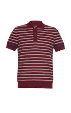 Prada Striped Cotton-pique Polo Shirt