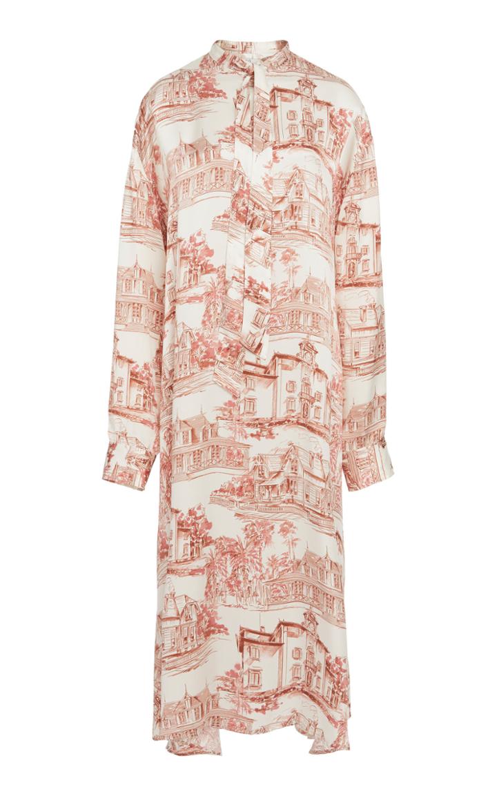 Co Tie Neck Maxi Dress