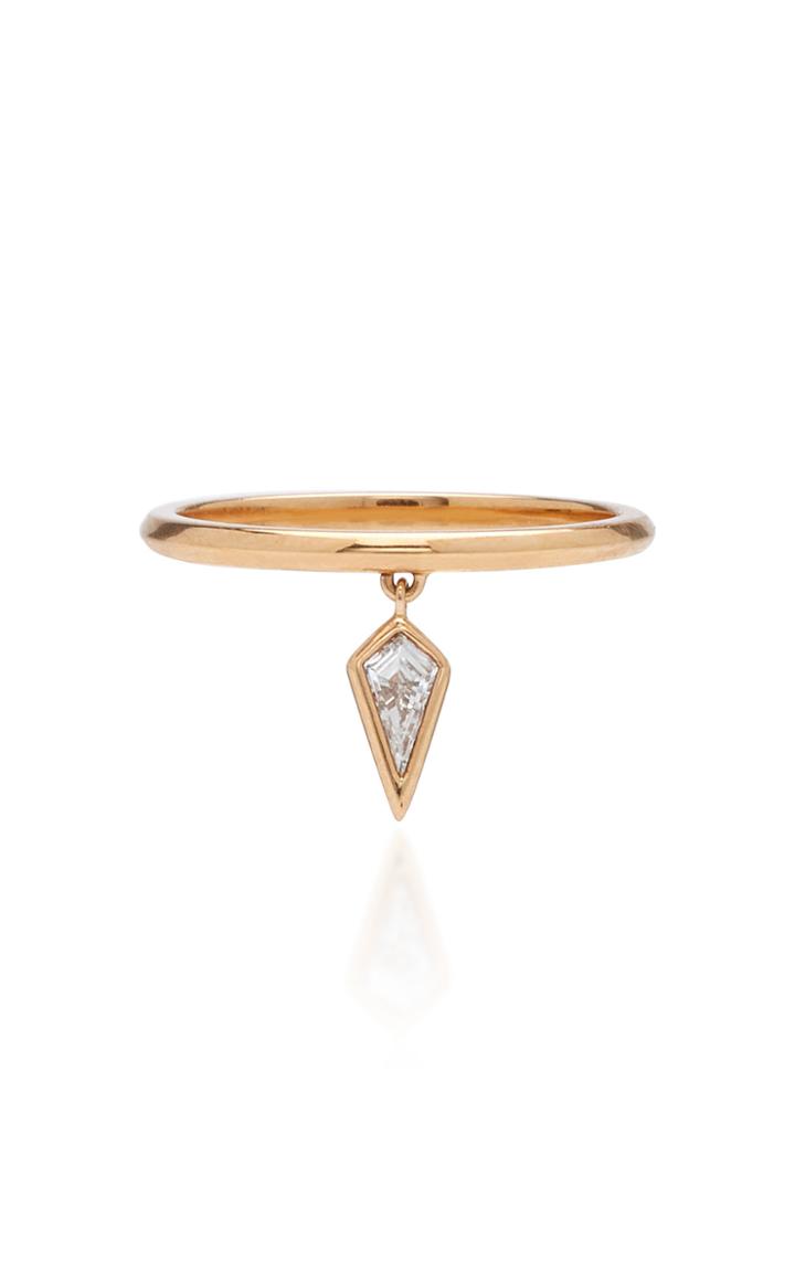 Eva Fehren Ezzat 18k Rose Gold And Diamond Ring Size: 6