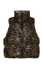 Moda Operandi Anas Jourden Zebra-print Puffer Vest Size: 38