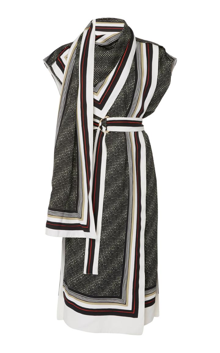 Proenza Schouler Sleevless Printed Scarf Dress