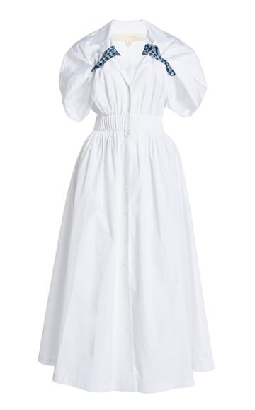 Moda Operandi By Any Other Name Shirred Poplin Tea Dress