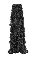 Sachin & Babi Suraj Embellished Lace Gown