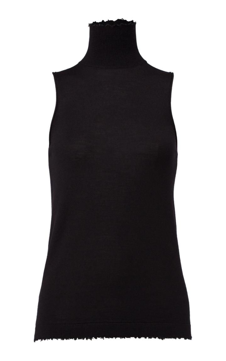 Moda Operandi Dorothee Schumacher Drapy Fantasy Wool-silk Turtleneck Top