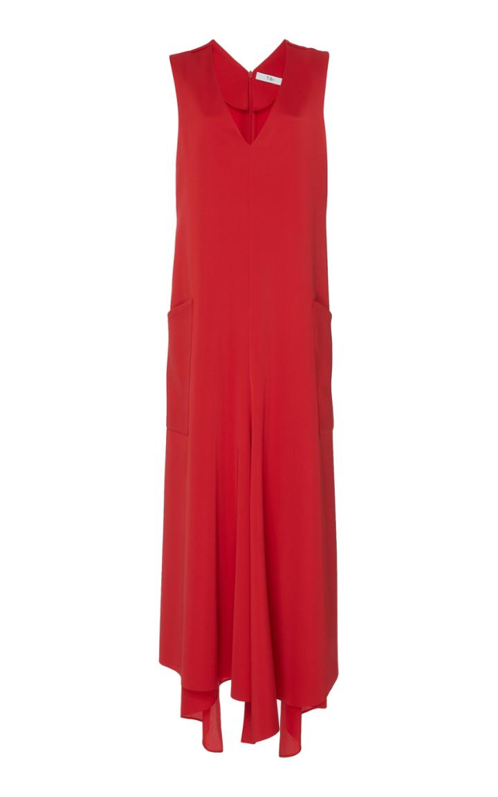 Tibi Bonded Satin Dress