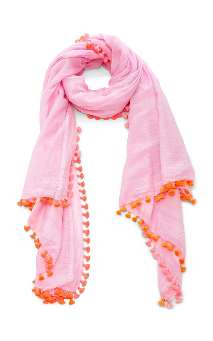 Matta Fluo Tasseled Cotton And Silk-blend Sarong