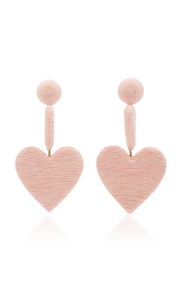 Rebecca De Ravenel Cora Silk Cord Heart Earrings
