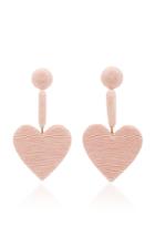 Rebecca De Ravenel Cora Silk Cord Heart Earrings