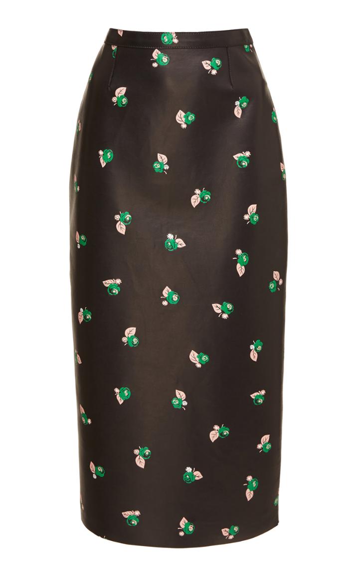 Rochas Ononi Lamb Pencil Skirt