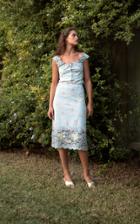 Moda Operandi Luisa Beccaria Lace-trimmed Cotton-blend Skirt