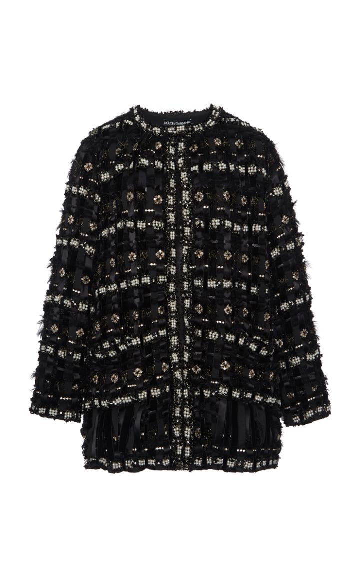 Moda Operandi Dolce & Gabbana Oversized Tweed Jacket