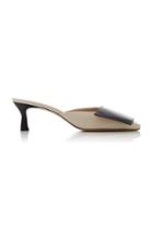 Wandler Isa Two-tone Leather Mules