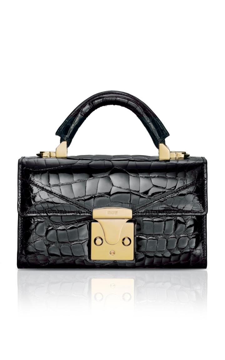 Stalvey Mini Alligator Top Handle Bag