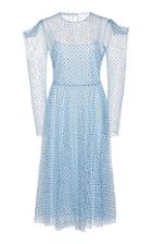 Philosophy Di Lorenzo Serafini Polka Dot Puff Shoulder Chiffon Dress