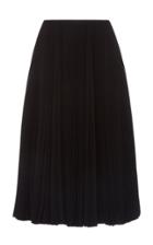 Balenciaga Pliss Crepe Midi Skirt