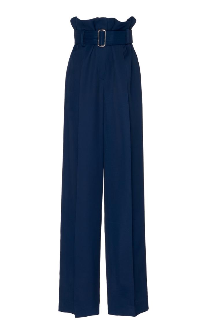 Cyclas Twill High-rise Pleated Pants