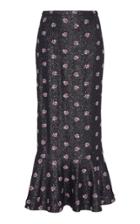 Saloni Aidan Embellished Sequin Midi Skirt
