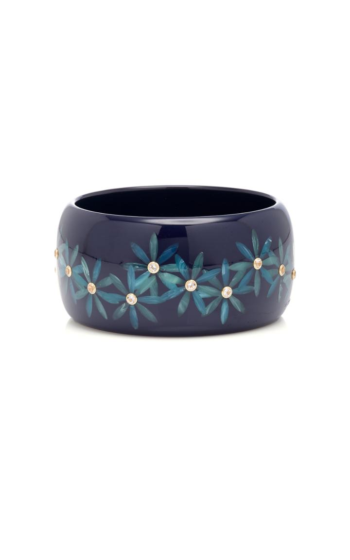 Mark Davis M'o Exclusive: One-of-a-kind Navy Flora Bracelet